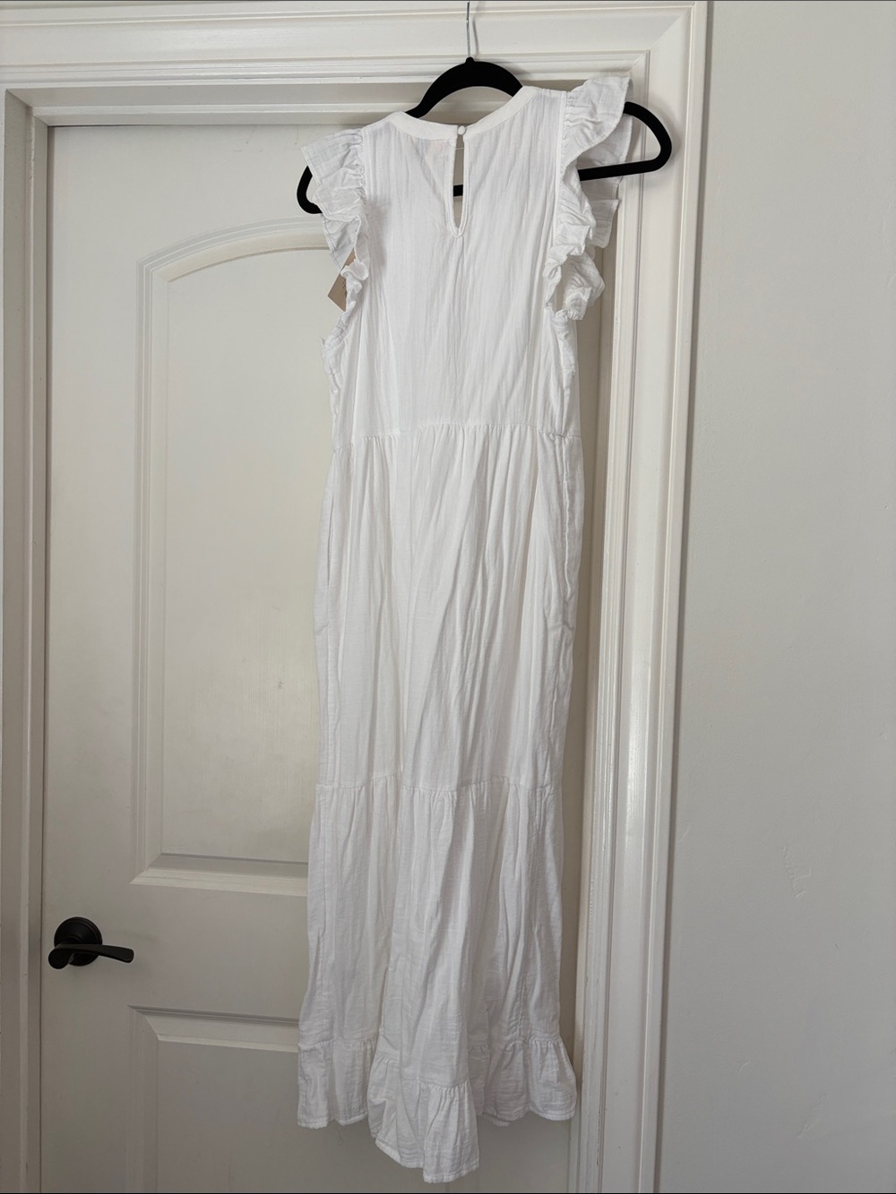 Universal Thread by Target White Ruffle Sleeveless Maxi Dress - Picture 4 of 4